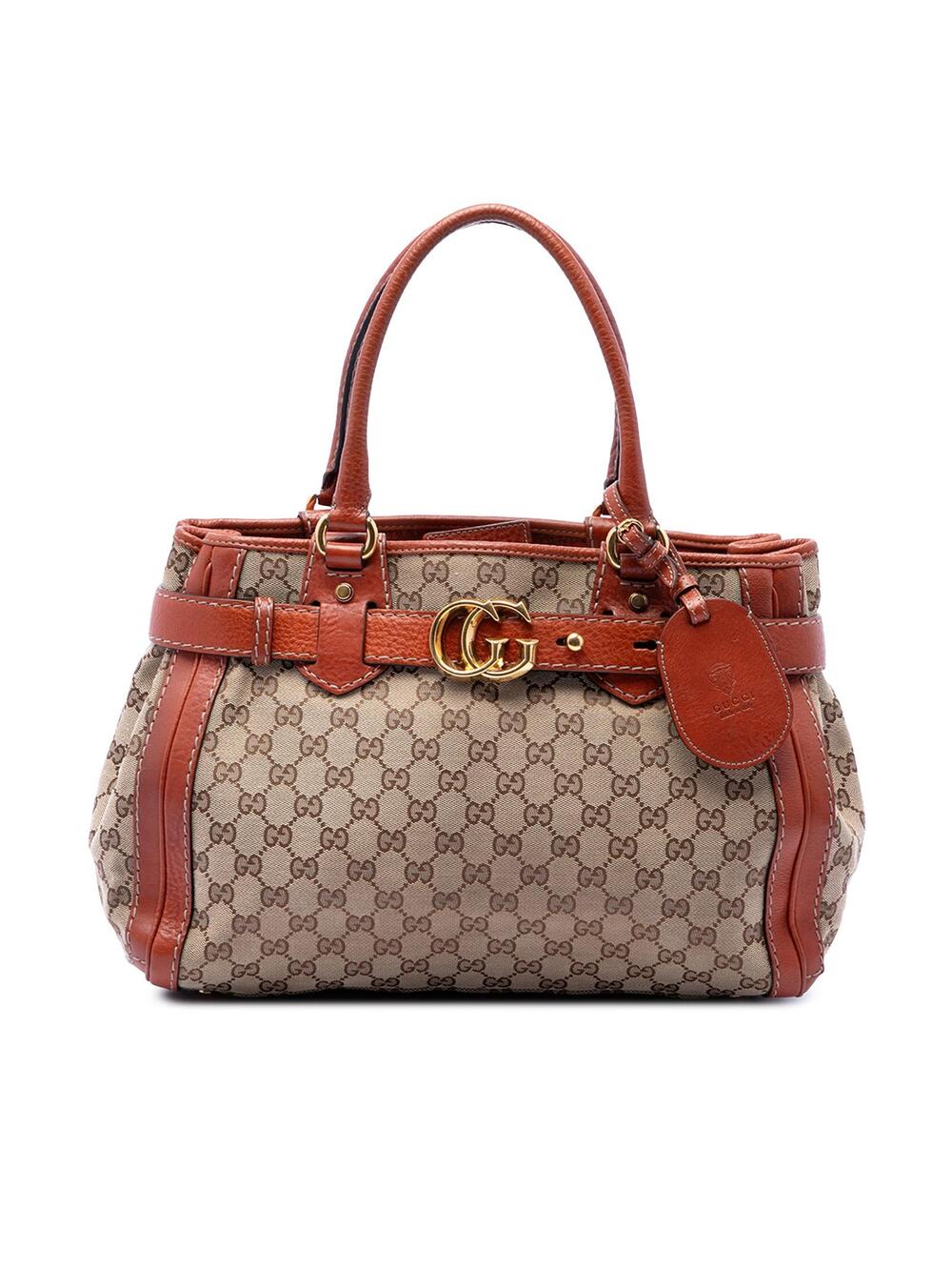 Gucci Gg Canvas Running Tote Pre-Loved #361228G69B